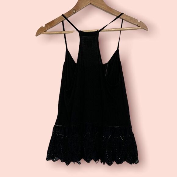 Old Navy Black Lace Spaghetti Strap Top - Picture 5 of 6